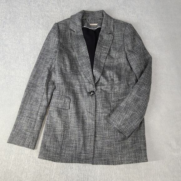 White House Black Market tweed womens blazer Sz 6 Twee Career Polished Boardroom - Picture 8 of 13